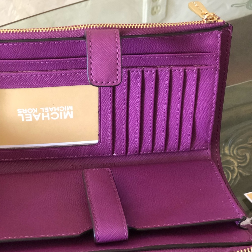 NWT Michael Kors double zip SmartPhone wallet - Picture 5 of 8